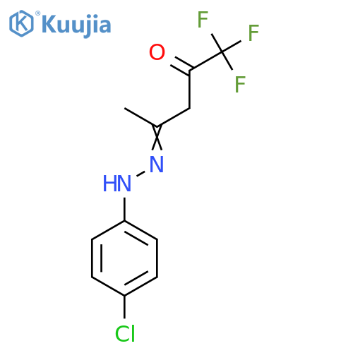 1,1,1-Trifluoro-2,4-pentanedione 4-[N-(4-chlorophenyl)hydrazone] structure