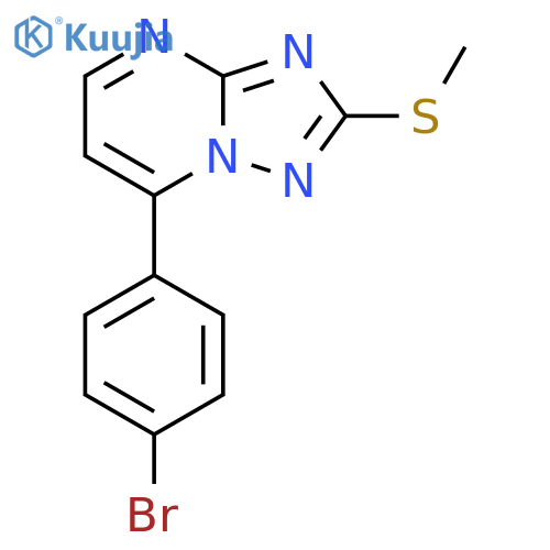 7-(4-Bromophenyl)-2-(methylsulfanyl)-[1,2,4]triazolo[1,5-a]pyrimidine structure