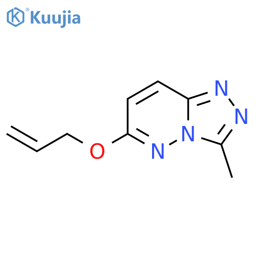 3-methyl-6-(prop-2-en-1-yloxy)-[1,2,4]triazolo[4,3-b]pyridazine structure