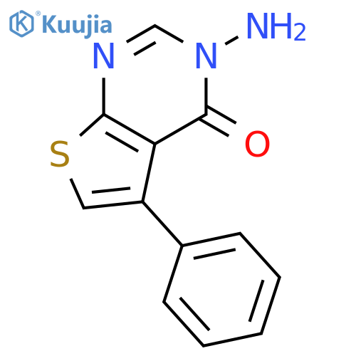 3-amino-5-phenyl-3H,4H-thieno2,3-dpyrimidin-4-one structure