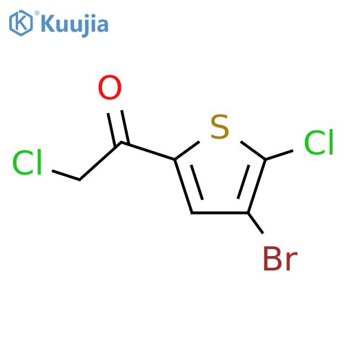1-(4-bromo-5-chlorothiophen-2-yl)-2-chloroethan-1-one structure