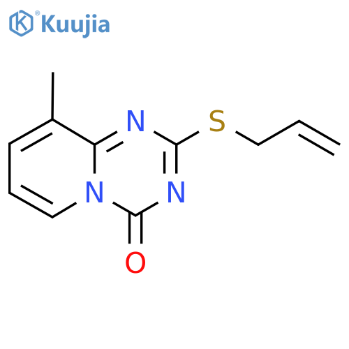 2-(Allylsulfanyl)-9-methyl-4H-pyrido[1,2-a][1,3,5]triazin-4-one structure