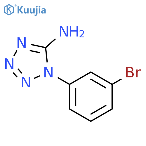 1-(3-bromophenyl)-1H-1,2,3,4-tetrazol-5-amine structure