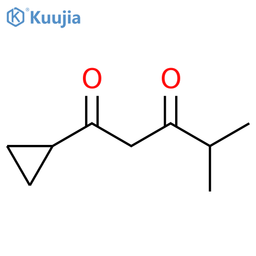 1,3-Pentanedione, 1-cyclopropyl-4-methyl- structure