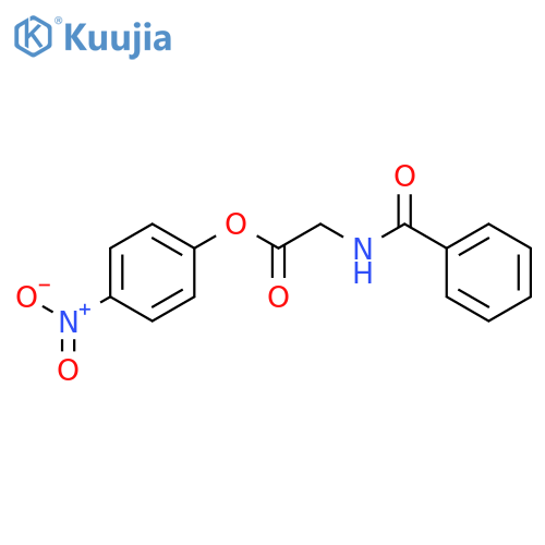 4-Nitrophenyl N-benzoylglycinate structure