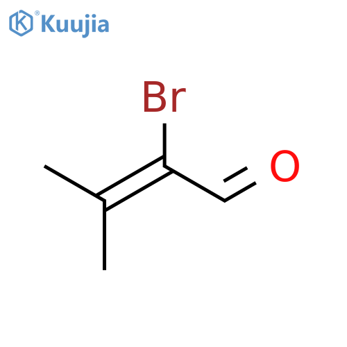 2-Butenal,2-bromo-3-methyl- structure