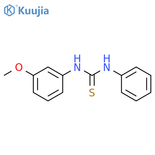Thiourea,N-(3-methoxyphenyl)-N'-phenyl- structure