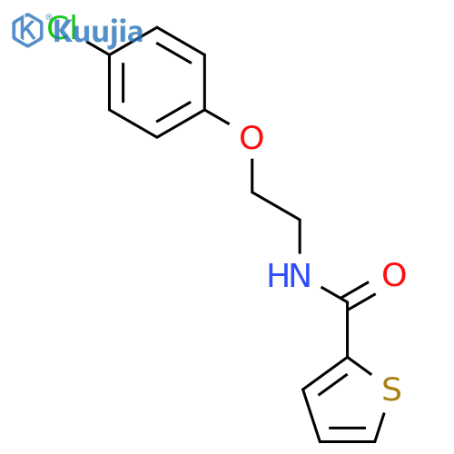 N-2-(4-Chlorophenoxy)ethylthiophene-2-carboxamide structure
