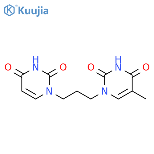 2,4(1H,3H)-Pyrimidinedione, 1-[3-(3,4-dihydro-2,4-dioxo-1(2H)-pyrimidinyl)propyl]-5-methyl- structure