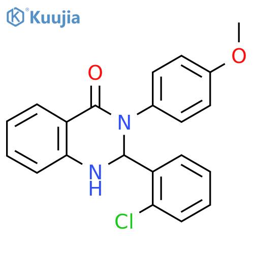2-(2-Chlorophenyl)-3-(4-methoxyphenyl)-2,3-dihydroquinazolin-4(1H)-one structure