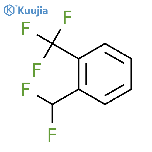 Benzene,1-(difluoromethyl)-2-(trifluoromethyl)- structure