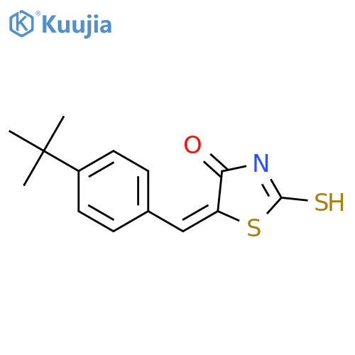 (5E)-5-(4-tert-Butylbenzylidene)-2-mercapto-1,3-thiazol-4(5H)-one structure