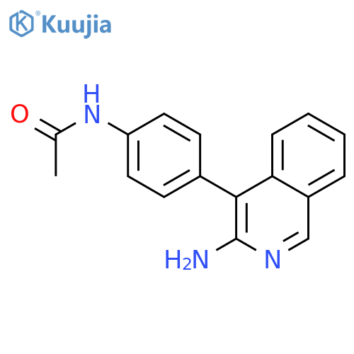 Acetamide,N-[4-(3-amino-4-isoquinolinyl)phenyl]- structure