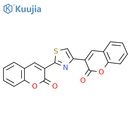 3-2-(2-oxo-2H-chromen-3-yl)-1,3-thiazol-4-yl-2H-chromen-2-one structure