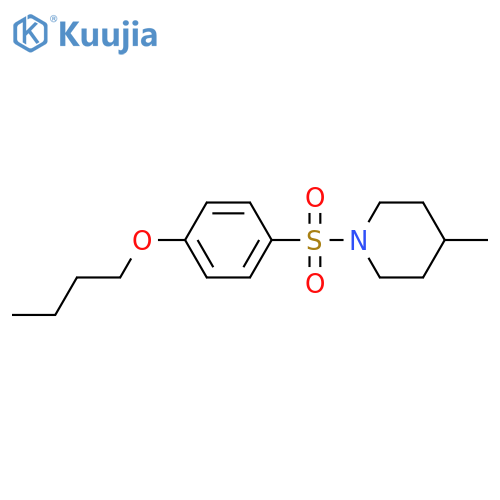 1-(4-butoxybenzenesulfonyl)-4-methylpiperidine structure