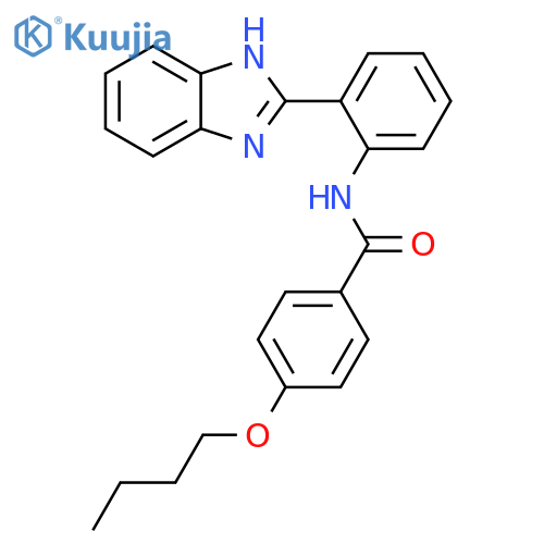 N-2-(1H-1,3-benzodiazol-2-yl)phenyl-4-butoxybenzamide structure