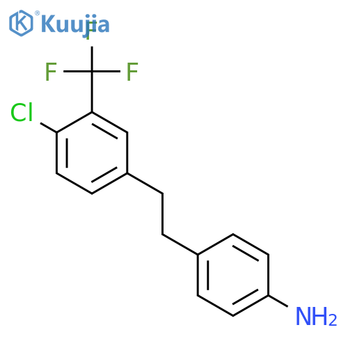 Benzenamine, 4-[2-[4-chloro-3-(trifluoromethyl)phenyl]ethyl]- structure