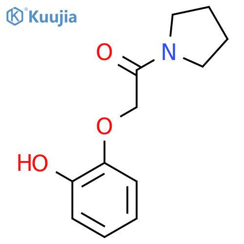 2-(2-hydroxyphenoxy)-1-(pyrrolidin-1-yl)ethan-1-one structure