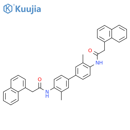 N-{3,3'-dimethyl-4'-2-(naphthalen-1-yl)acetamido-1,1'-biphenyl-4-yl}-2-(naphthalen-1-yl)acetamide structure