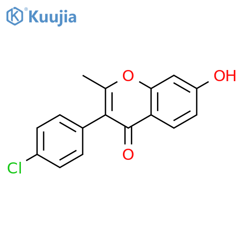 3-(4-chlorophenyl)-7-hydroxy-2-methyl-4H-chromen-4-one structure