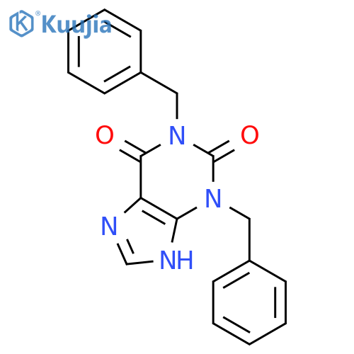 1H-Purine-2,6-dione,3,9-dihydro-1,3-bis(phenylmethyl)- structure