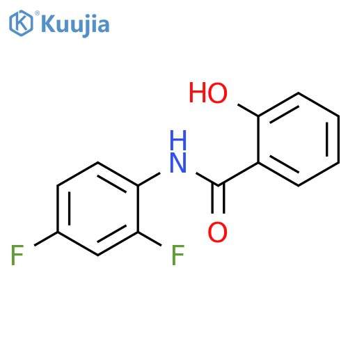 Benzamide, N-(2,4-difluorophenyl)-2-hydroxy- structure