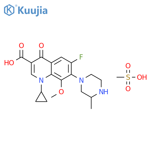 Gatifloxacin mesylate structure