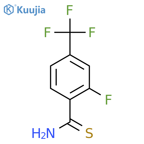 2-Fluoro-4-(trifluoromethyl)thiobenzamide structure