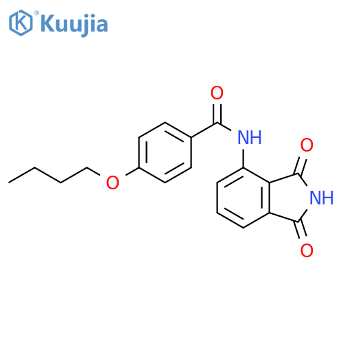4-butoxy-N-(1,3-dioxo-2,3-dihydro-1H-isoindol-4-yl)benzamide structure