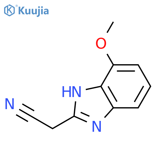 1H-Benzimidazole-2-acetonitrile,7-methoxy- structure