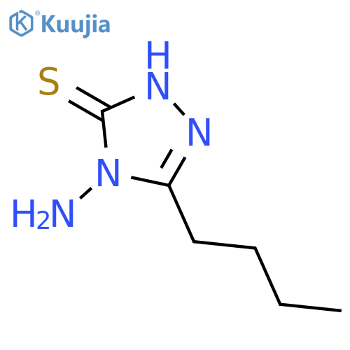 4-amino-5-butyl-4H-1,2,4-triazole-3-thiol structure