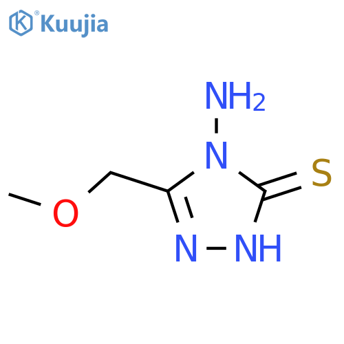 3H-1,2,4-Triazole-3-thione,4-amino-2,4-dihydro-5-(methoxymethyl)- structure