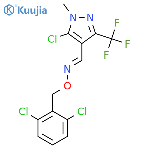 5-Chloro-1-methyl-3-(trifluoromethyl)-1H-pyrazole-4-carbaldehyde O-(2,6-dichlorobenzyl)oxime structure