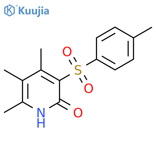 4,5,6-trimethyl-3-(4-methylbenzenesulfonyl)-1,2-dihydropyridin-2-one structure