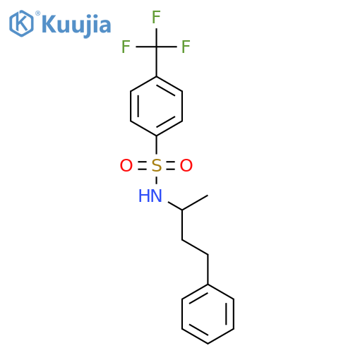 BENZENESULFONAMIDE, N-(1-METHYL-3-PHENYLPROPYL)-4-(TRIFLUOROMETHYL)- structure