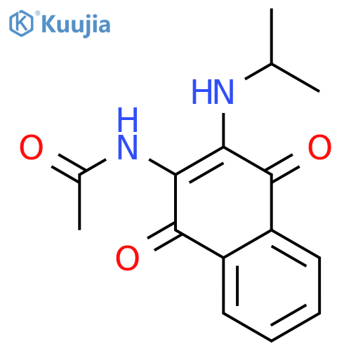 2-Acetamino-3-<2-propylamino>-naphthochinon-1,4 structure