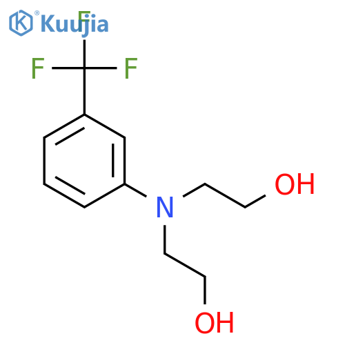 2,2'-((3-(Trifluoromethyl)phenyl)azanediyl)diethanol structure