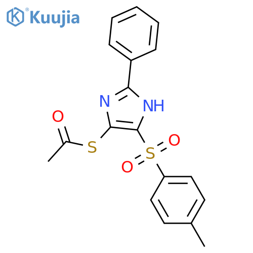 1-{[4-(4-methylbenzenesulfonyl)-2-phenyl-1H-imidazol-5-yl]sulfanyl}ethan-1-one structure
