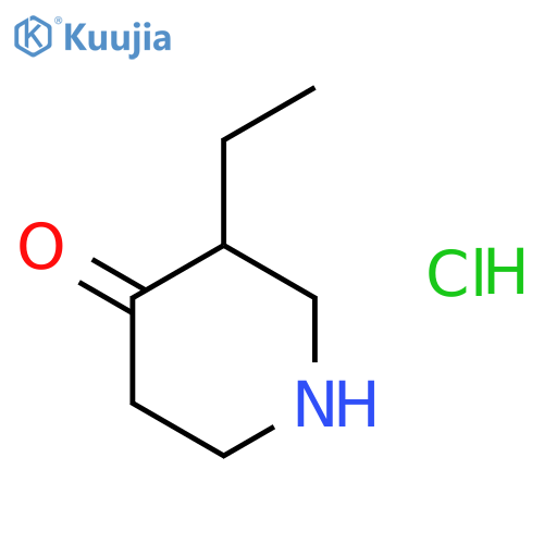 3-Ethylpiperidin-4-one hydrochloride structure
