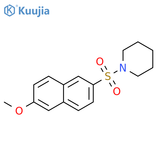 1-(6-methoxynaphthalen-2-yl)sulfonylpiperidine structure