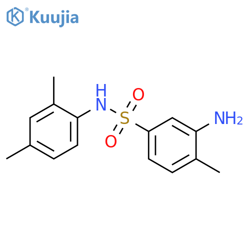 3-amino-N-(2,4-dimethylphenyl)-4-methylbenzene-1-sulfonamide structure