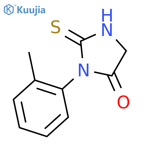 1-(2-methylphenyl)-2-sulfanyl-4,5-dihydro-1H-imidazol-5-one structure