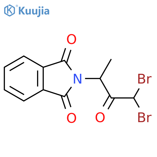 2-(3,3-Dibromo-1-methyl-2-oxopropyl)-1H-isoindole-1,3(2H)-dione structure