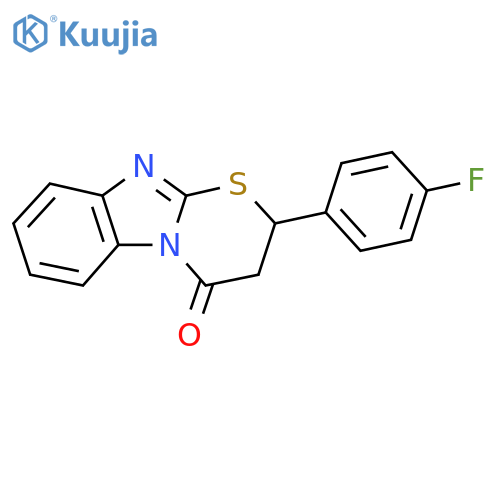 11-(4-fluorophenyl)-10-thia-1,8-diazatricyclo7.4.0.0^{2,7}trideca-2(7),3,5,8-tetraen-13-one structure