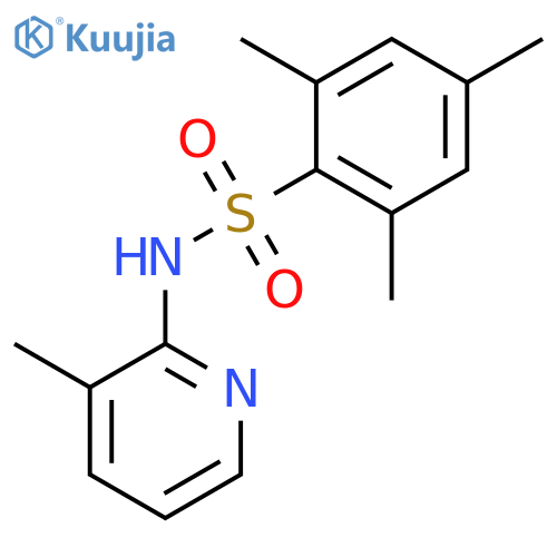 Benzenesulfonamide, 2,4,6-trimethyl-N-(3-methyl-2-pyridinyl)- structure