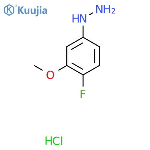 1-(4-Fluoro-3-methoxyphenyl)hydrazine Hydrochloride structure