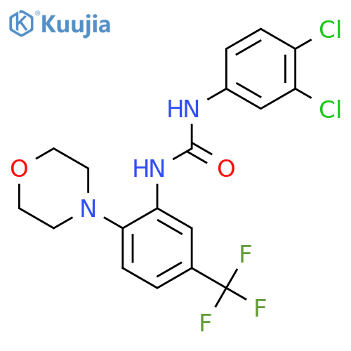 1-(3,4-Dichlorophenyl)-3-(2-morpholin-4-YL-5-(trifluoromethyl)phenyl)urea structure