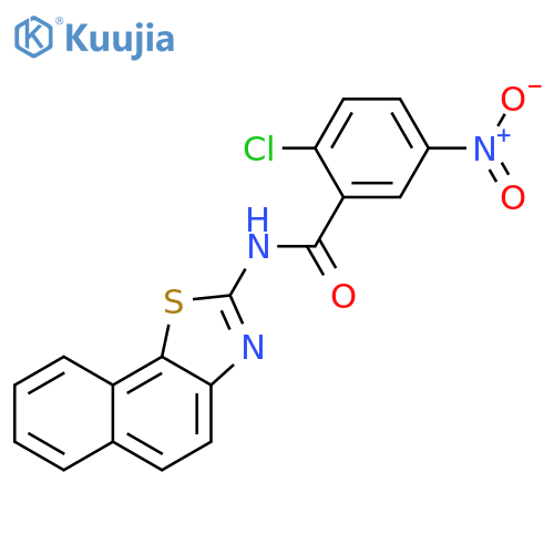 2-chloro-N-(2Z)-2H,3H-naphtho2,1-d1,3thiazol-2-ylidene-5-nitrobenzamide structure