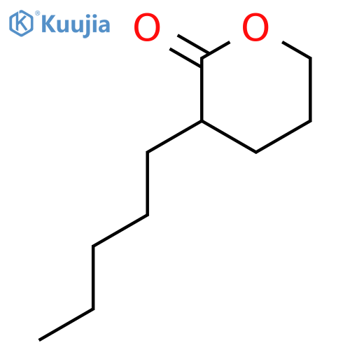 2H-Pyran-2-one,tetrahydro-3-pentyl- structure