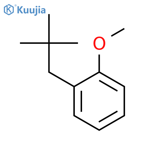 Benzene, 1-(2,2-dimethylpropyl)-2-methoxy- structure